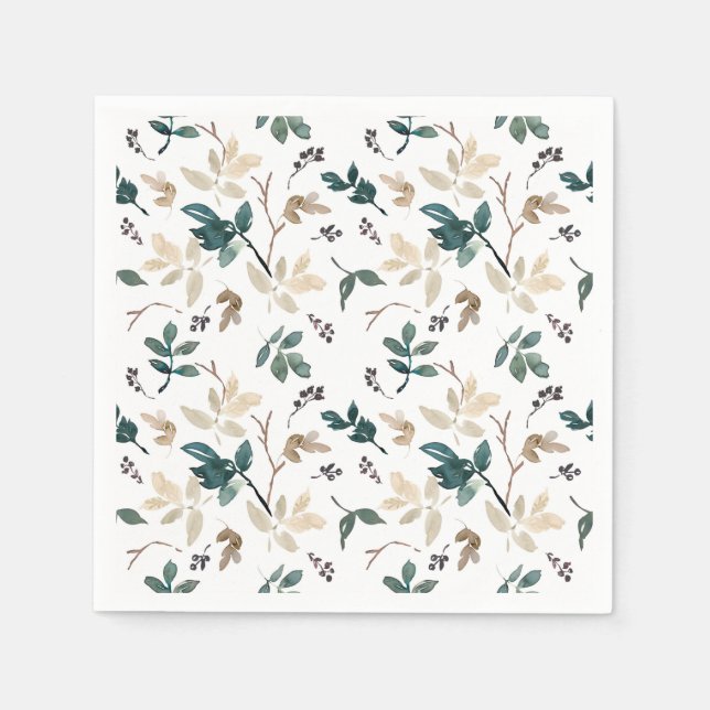 Fall Leaf Muster Serviette (Vorderseite)