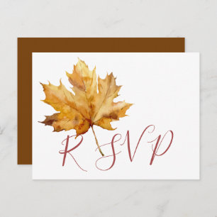 Fall Leaf UAWG Postcard Einladungspostkarte