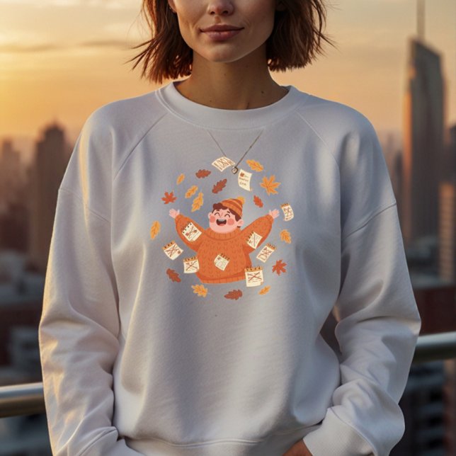 Fall Leaves Art | Playful Autumn Design Sweatshirt (Von Creator hochgeladen)