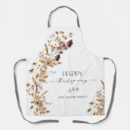 Fall Leaves Thanksgiving All-Over Print Apron Schürze