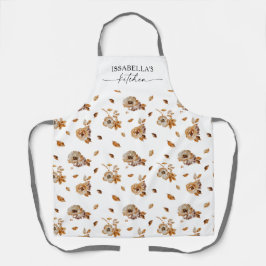Fall Leaves Thanksgiving All-Over Print Apron Schürze