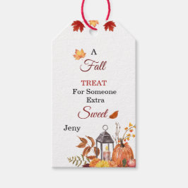 Fall-Leckerei für Jemand Süßes individualisierbare Geschenkanhänger