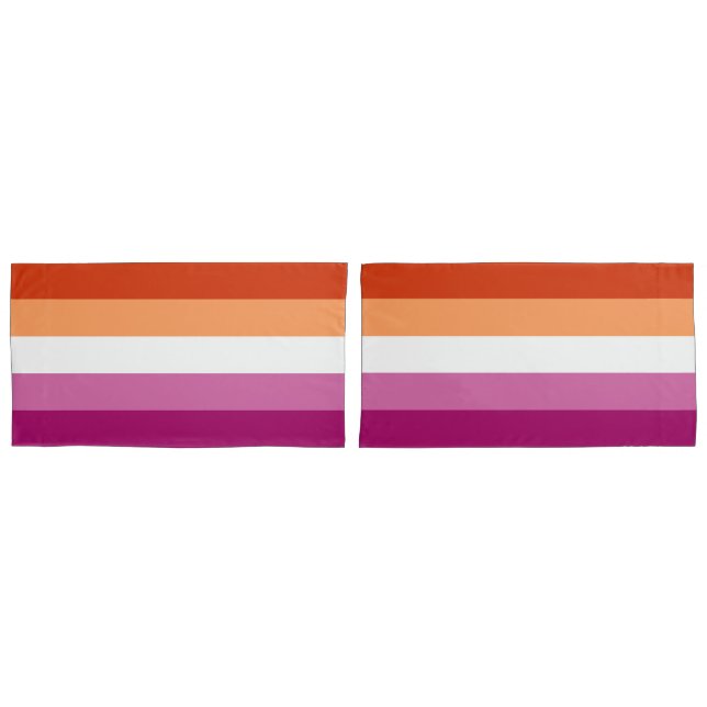 Fall Lesbian Flag King Pillow Kissenbezug (Vorderseite-Set)