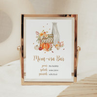 Fall Liebe Orange Pumpkin Mama Osa Bar Zeichen
