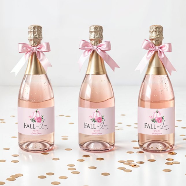 Fall Liebe Rosa Kürbis Rustikales Brautparty (Von Creator hochgeladen)