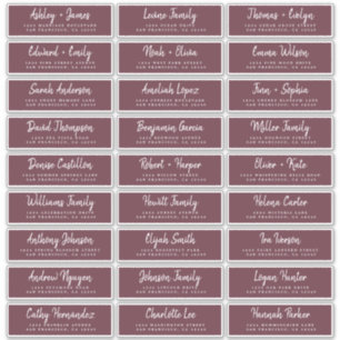 Fall-Liebe-Skript Burgundy-Gästeschrift Aufkleber