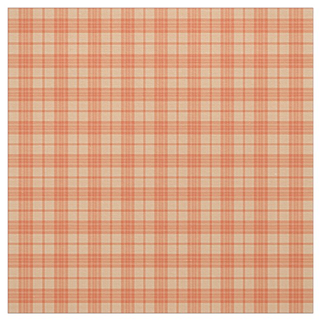 Fall Light Orange Tartan Muster Fabric Stoff (Muster)