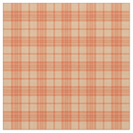 Fall Light Orange Tartan Muster Fabric Stoff