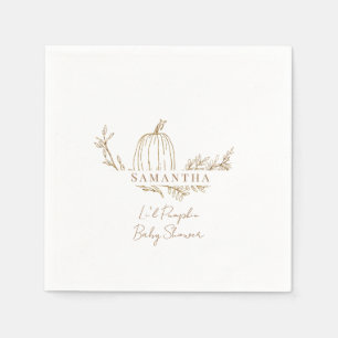 Fall Li'l Pumpkin Baby Dusche Serviette