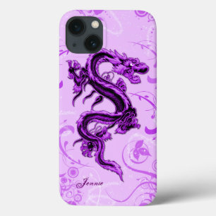 Fall lila Dragon Custom iPhone 7 13 Hülle