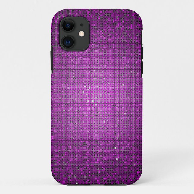 Fall "lila Glitzer Sequin Mate ID™ iPhone 5" Case-Mate iPhone Hülle (Rückseite)