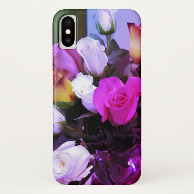 Fall lila Rose Case-Mate Apple iPhone X Hülle (Rückseite)