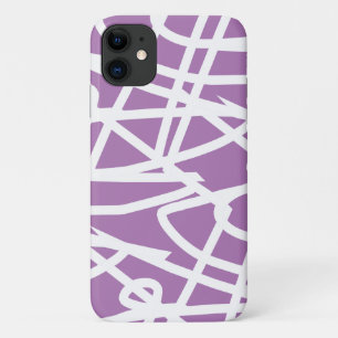 Fall lila White Abstrakt Art iPhone 11 Case-Mate iPhone Hülle