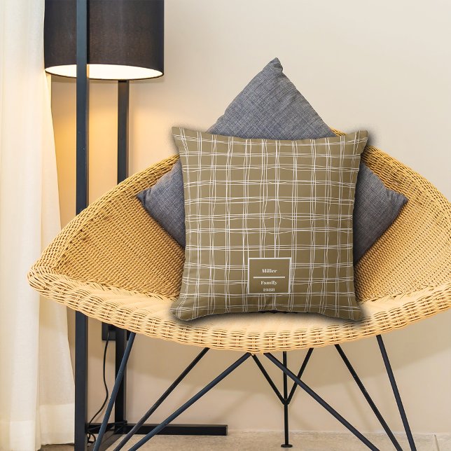 Fall Lines Weaves Individuelle Name Kissen (Von Creator hochgeladen)