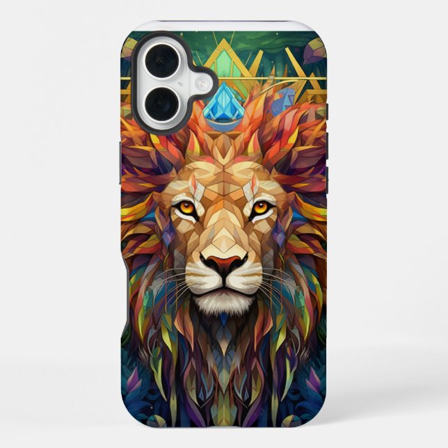 Fall Lion iPhone 16 Hülle (Rückseite)