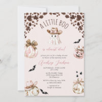Fall Little Boo Girl Cowgirl Western Babydusche