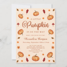 Fall Little Pumpkin Baby Dusche | Neutral