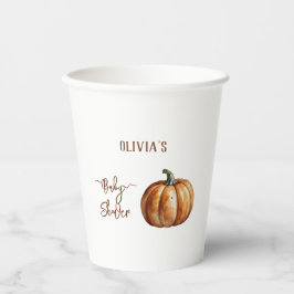 Fall Little Pumpkin Baby Dusche Pappbecher