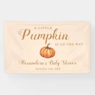 Fall Little Pumpkin Baby Dusche Willkommen Banner