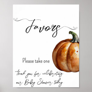 Fall Little Pumpkin Baby Duwer Favoriten Poster
