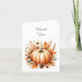 Fall Little Pumpkin Danke Note Card