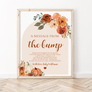 Fall Little Pumpkin eine Nachricht aus dem Bump-Ze Poster