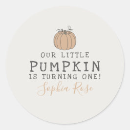 Fall Little Pumpkin Geburtstagsfavorit Runder Aufkleber