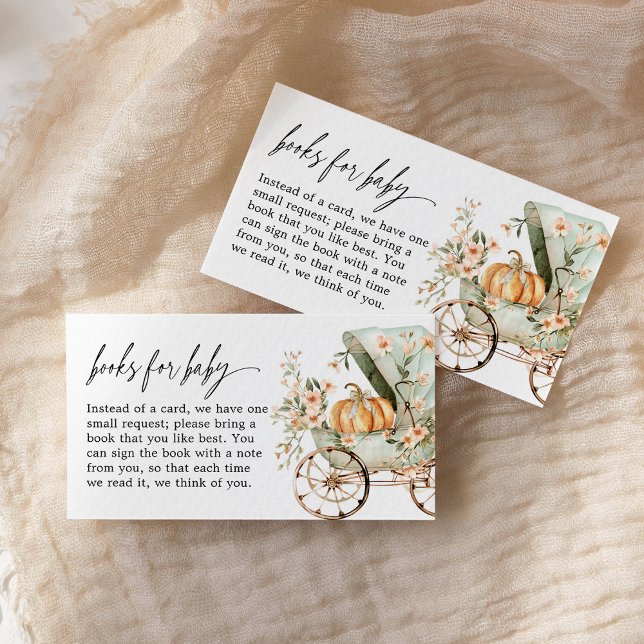 Fall Little Pumpkin Shower Books for Baby Begleitkarte (Von Creator hochgeladen)