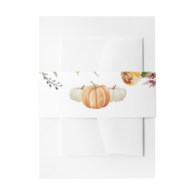 Fall Little Pumpkin UAWG Response Card Einladungsbanderole (Vorderseite Beispiel)
