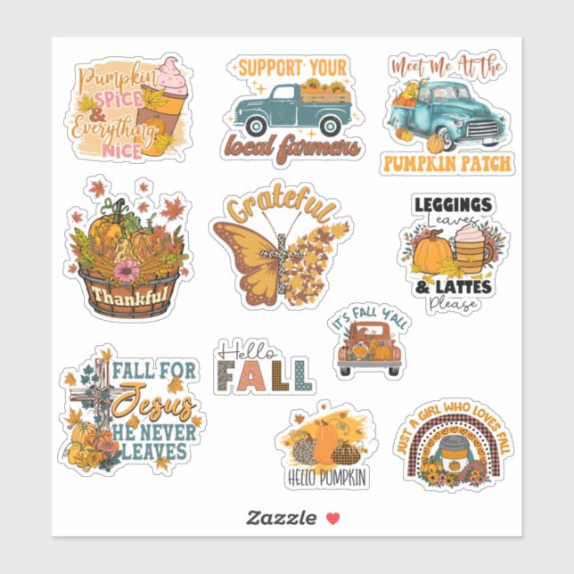 Fall Lover Sticker Pack (Blatt)