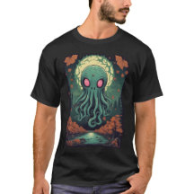 Fall Madness Cthulhu in Moonlit Woods - Lovecraft