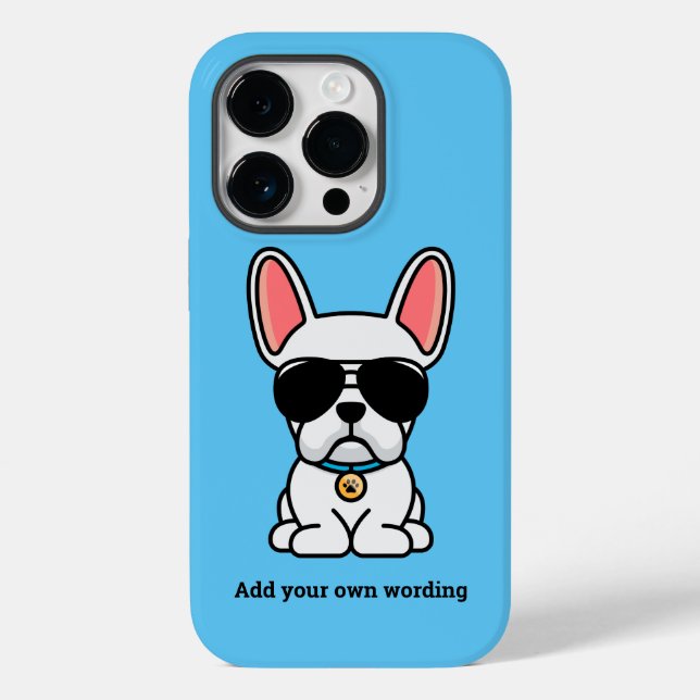 Fall Male White French Bulldog Case-Mate iPhone Hülle (Rückseite)