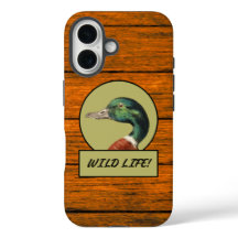 Fall Mallard Duck Wood Grain Case-Mate iPhone