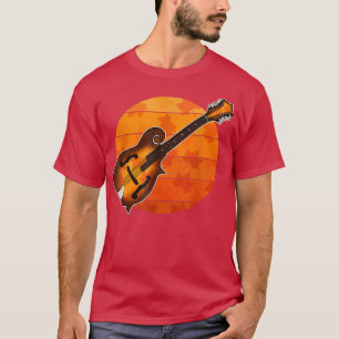 Fall Mandolin Mandolinist Autumn Erntedank Musi T-Shirt
