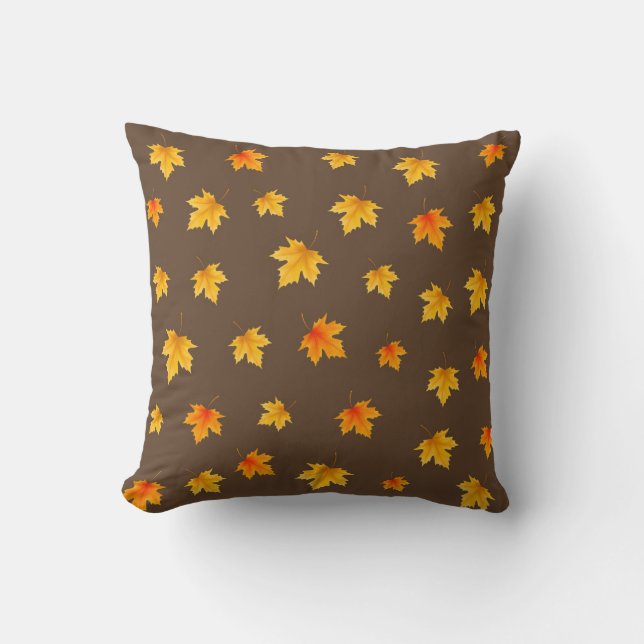 Fall Maple-Blätter Kissen (Vorderseite)