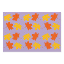 Fall Maple Blätter Wrapping Pap Flachblatt Set von