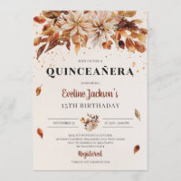 Fall Marigold Orange Blume Boho Quinceanera