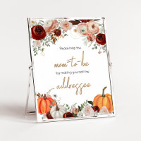 Fall Marsala Burgundy Pumpkin Envelope Station