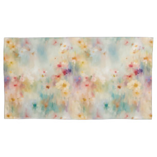 Fall Meadow King Kissen: Impressionistische Blume Kissenbezug