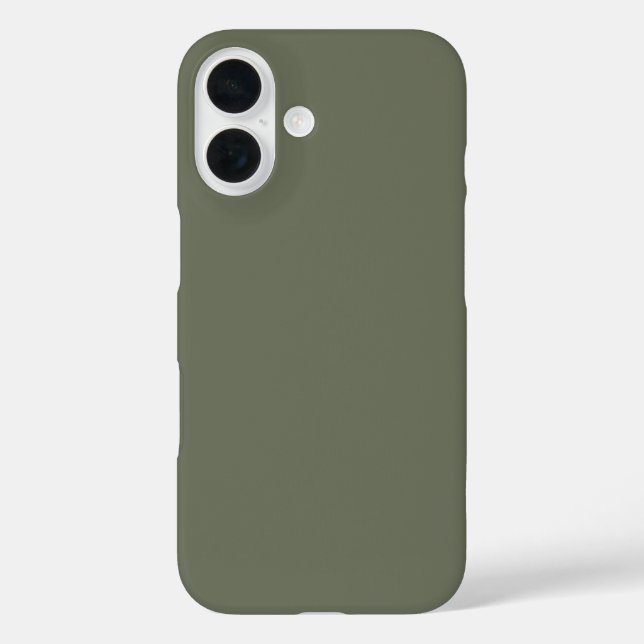 Fall Minimalistisch Moss Green iPhone 16 - Anpasse Case-Mate iPhone Hülle (Rückseite)