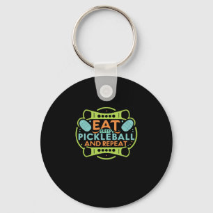 Fall mit Pickleball Schlüsselanhänger