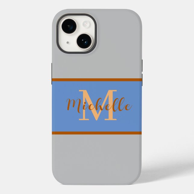 Fall Monogram Case-Mate iPhone 14 Case-Mate iPhone Hülle (Rückseite)