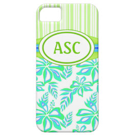 Fall Monogram Hibiskus Blume iPhone 5 Case-Mate iPhone Hülle