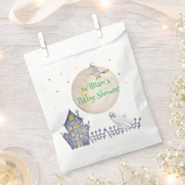 Fall Moon Hexe Spooky House Babydusche Geschenktütchen