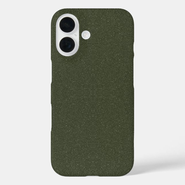 Fall Moss Green Glitzer iPhone 16 - individuell an Case-Mate iPhone Hülle (Rückseite)