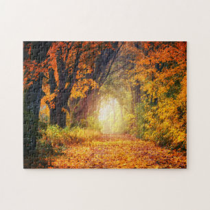 Fall Mountain Art Landschaftlich Puzzles Komplex J