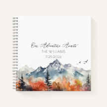 Fall Mountain Watercolor Wedding Guest