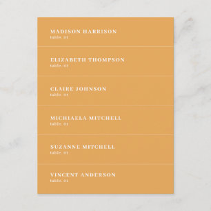 Fall Mustard Terracotta Wedding Platzkarte DIY