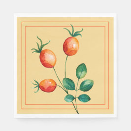 Fall Napkins mit Orange Berries Serviette