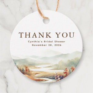 Fall Nature Elegant Vielen Dank Geschenkanhänger